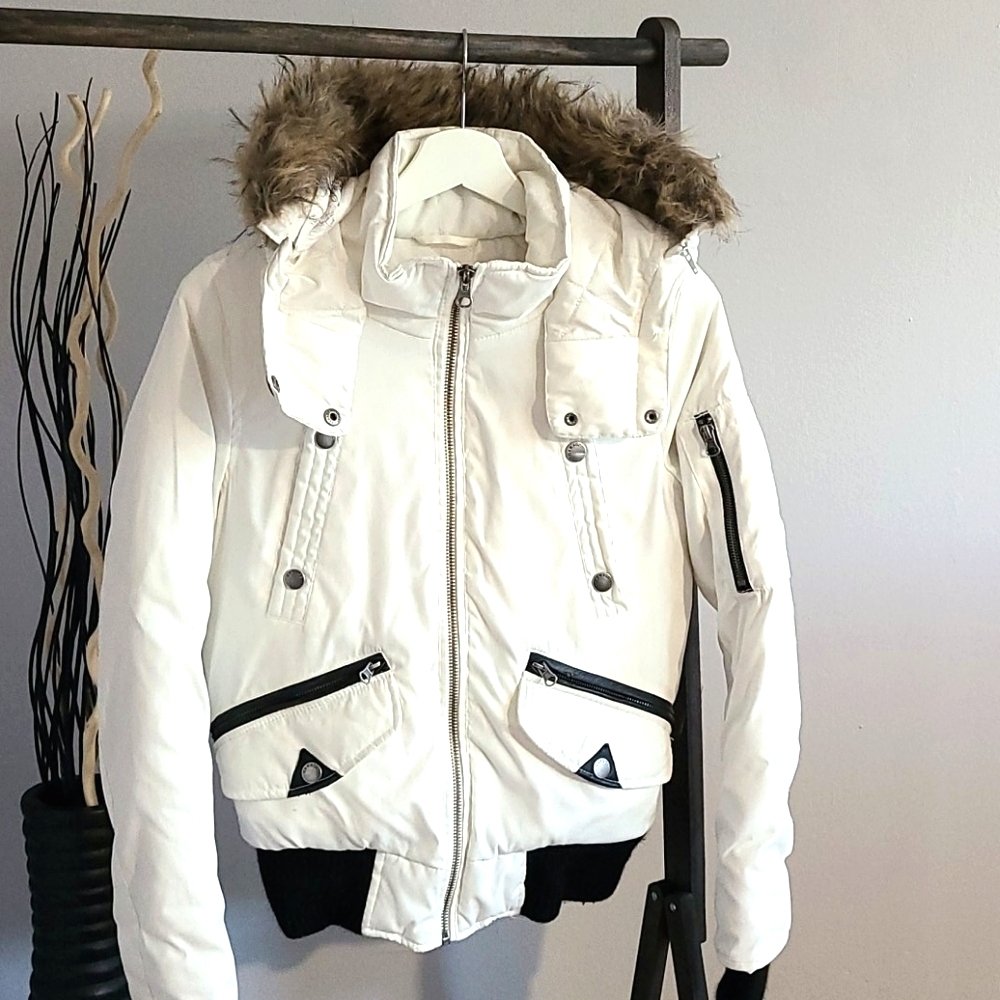 White Garage Hudson Bomber Jacket